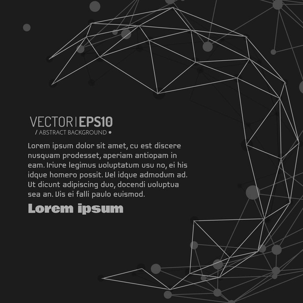 fondo de vector geométrico 3d para la presentación de negocios o ciencia
. - Vector, Imagen