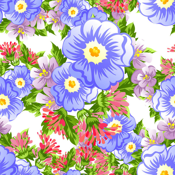 Seamless flower pattern - Vettoriali, immagini