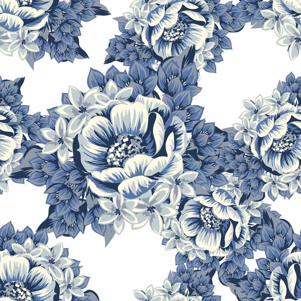 Seamless flower pattern - Vektor, obrázek
