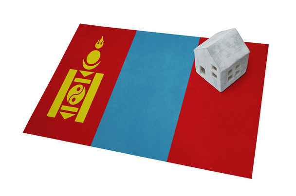 La casita sobre la bandera - Mongolia
 - Foto, Imagen