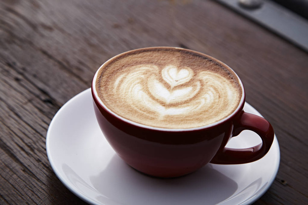 latte art heart - Photo, Image