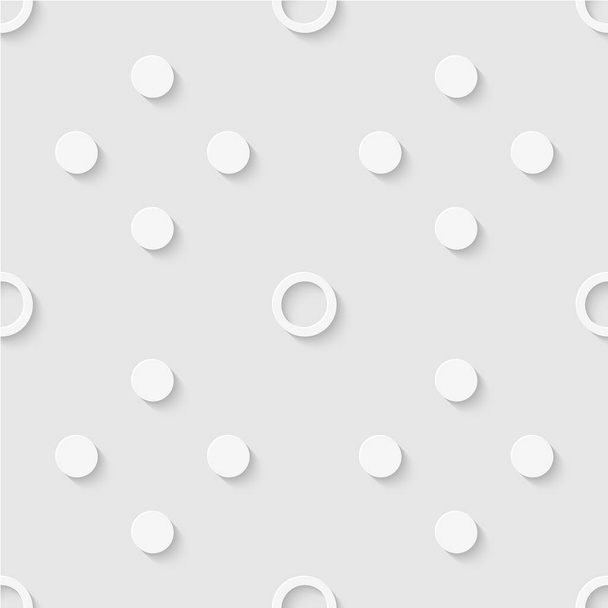 Seamless pattern of circles. Dotted wallpaper. Soft background. - Vektör, Görsel