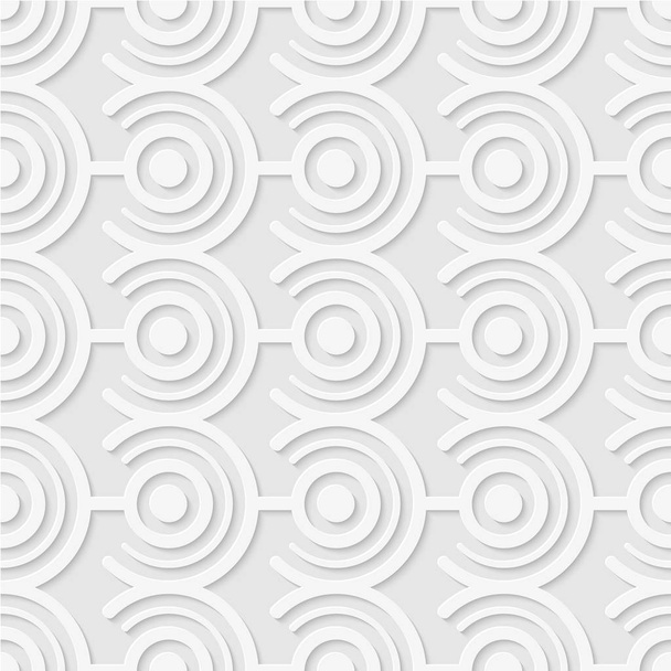 Seamless pattern of circles and lines. Geometric wallpaper. Soft - Vektör, Görsel