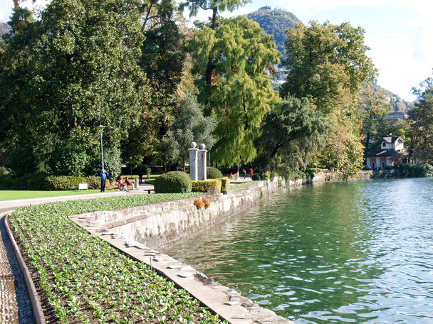 Parco Ciani and lake view - Photo, Image