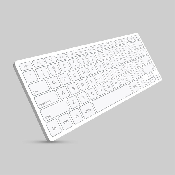 Vetor moderno computador teclado fundo. - Vetor, Imagem