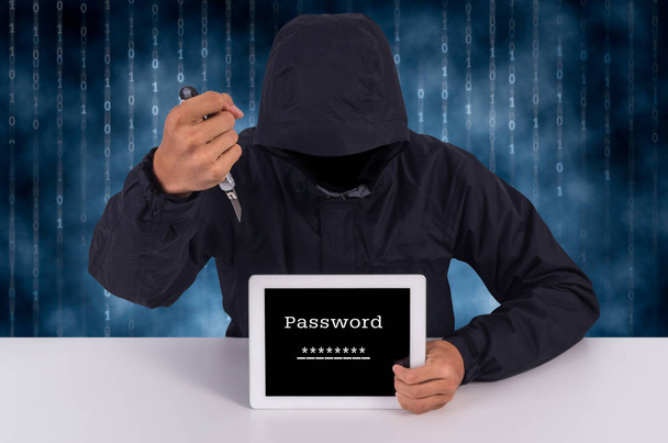 Хакер крадет данные
  - Фото, изображение