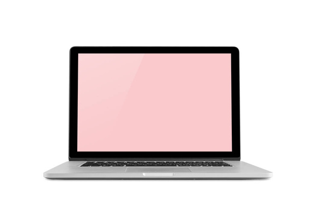  Laptop z pustym ekranem - Zdjęcie, obraz