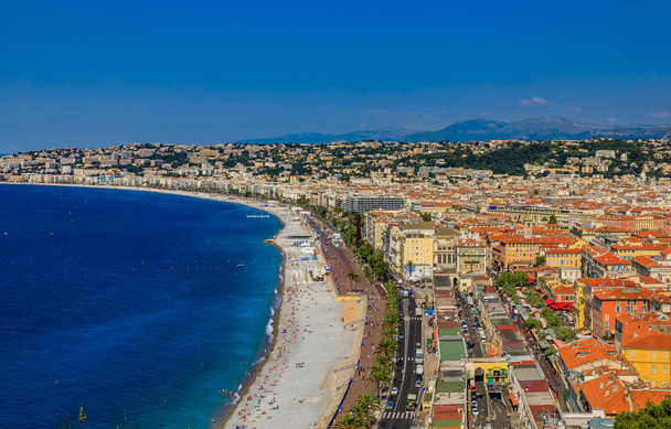 Nice city coastline on the Mediterranean Sea - Photo, Image