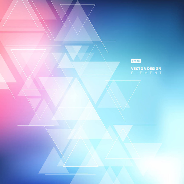 abstract blurred background with triangles pattern element. for  - Vector, Image