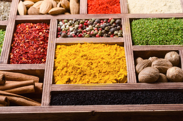 Colorful indian spices  - Zdjęcie, obraz