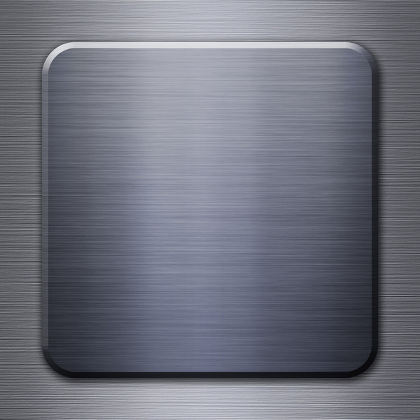 Placa metálica de acero cepillado
 - Foto, Imagen