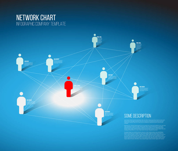Minimalist people network  - Vector, Image