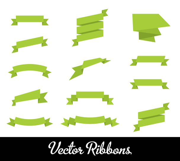 Vector Ribbons Set Collection - Vecteur, image