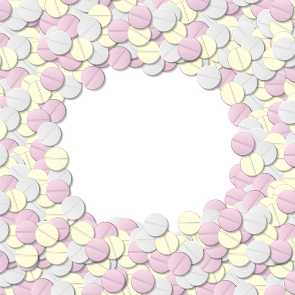 Medical pill 3d tablet. Illustrator - Vector, Image