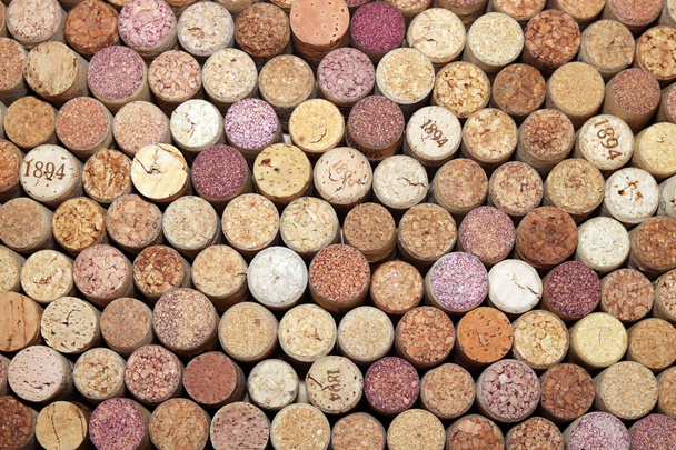 Collection of used wine corks from different varieties of wine - Photo, Image