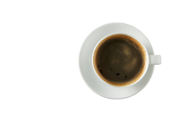 Taza de café sobre fondo blanco - Foto, imagen