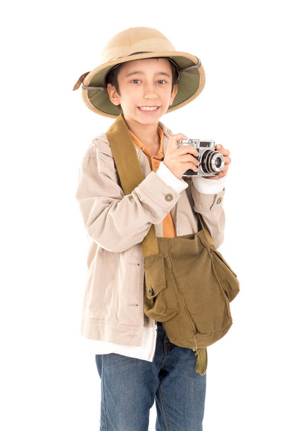 Boy in safari clothes - Foto, Imagen