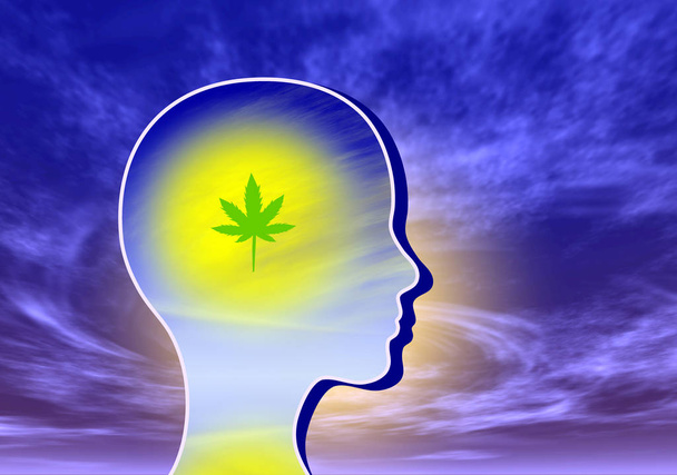 Mysl se rozšiřující marihuana - Fotografie, Obrázek