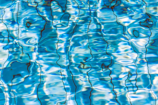 Kék víz a medence háttér textúra - Fotó, kép