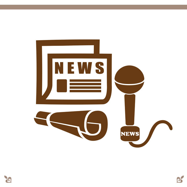 icon of news, media  - Vector, Image
