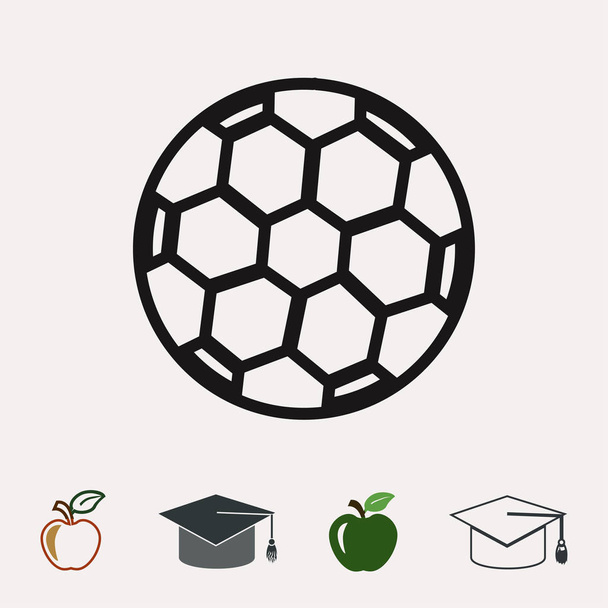 soccer ball icon - Vector, imagen