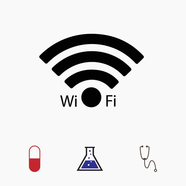 Icono de signo Wi-Fi
 - Vector, Imagen