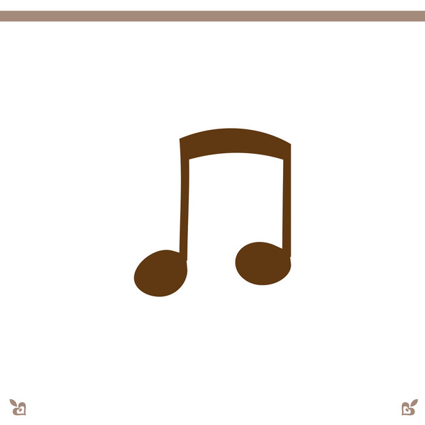 Musical note icon - Vector, Image
