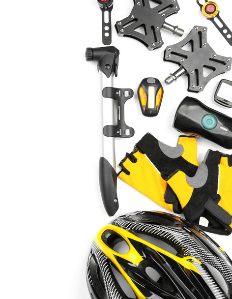 Set of bicycle accessories  - Foto, afbeelding