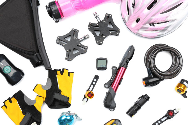Set of bicycle accessories  - Φωτογραφία, εικόνα