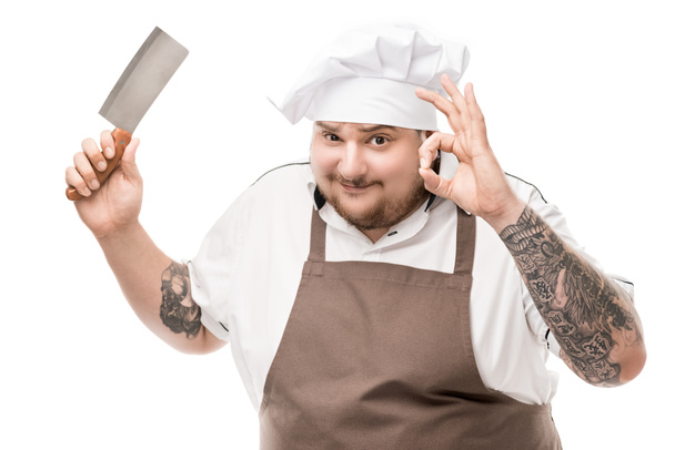 chef with kitchen utensil - Фото, зображення