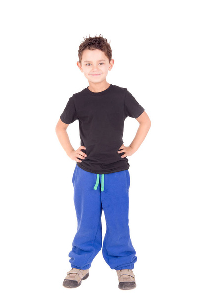 Little boy in blue shirt - Fotografie, Obrázek