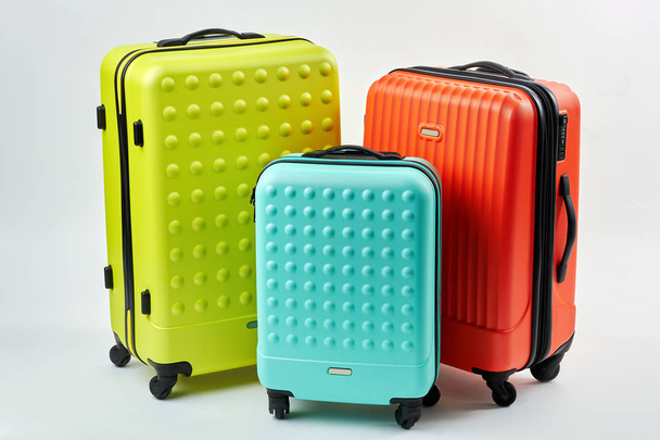 Colorful suitcases for travelling. - Photo, Image