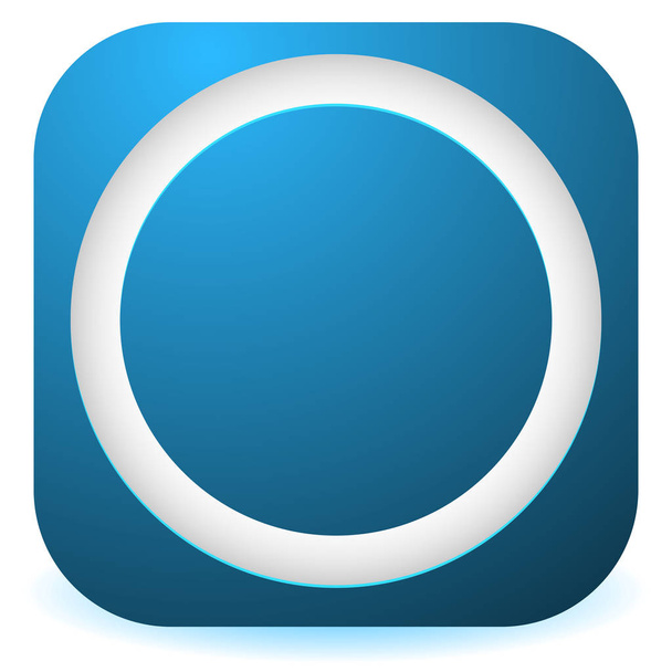 Icon with empty circle - Vector, afbeelding
