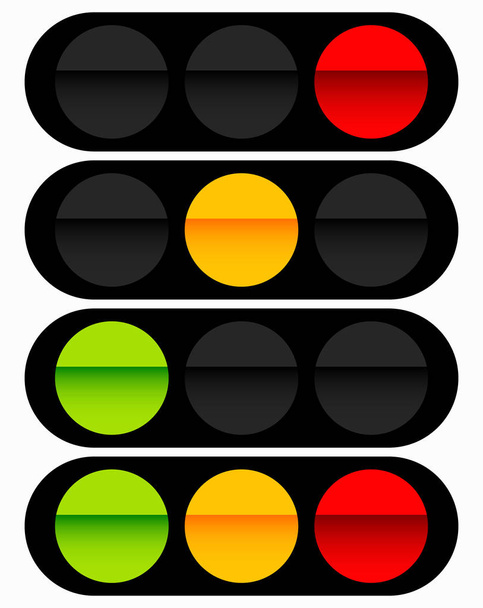 Traffic light icons - Vektor, obrázek