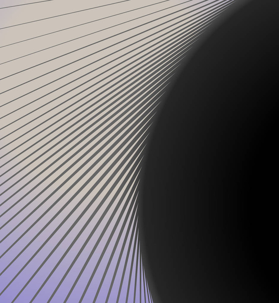Circulaire lijnen abstracte element - Vector, afbeelding