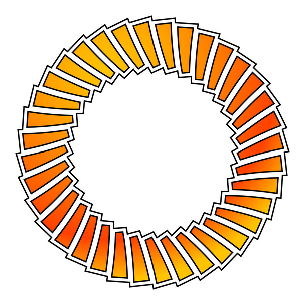 art géométrique avec motif circulaire
.  - Vecteur, image