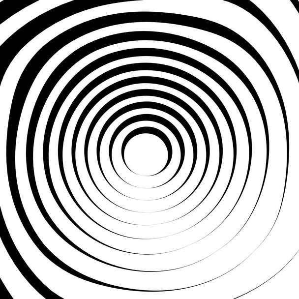 Radial lines with rotating distortion.  - Vector, Image