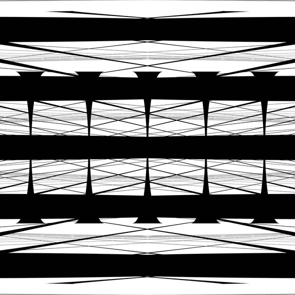 Ακανόνιστο μοτίβο συμμετρικό διασυνδέσεων - Διάνυσμα, εικόνα
