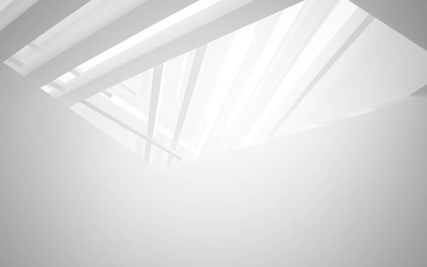 White smooth abstract architectural background. - Foto, Bild