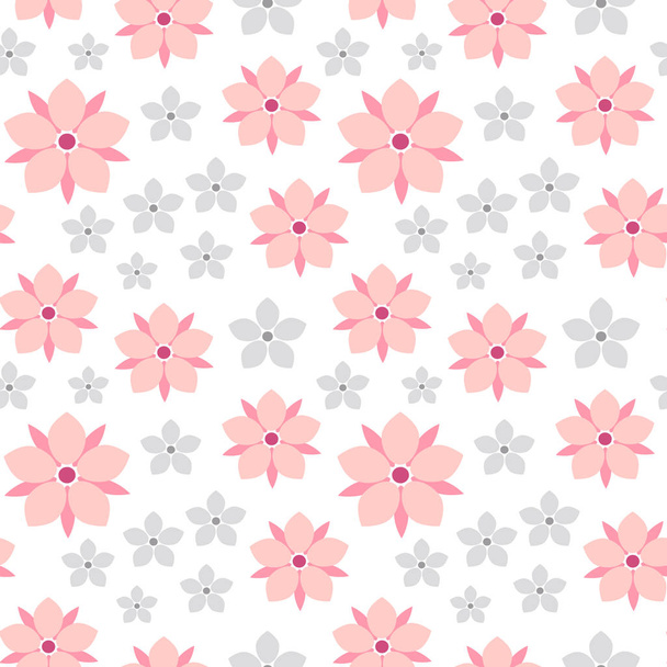 Vector spring flower sakura seamless pattern - Vektor, kép