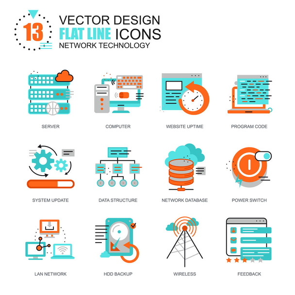 Conjunto de iconos de diseño web
 - Vector, Imagen