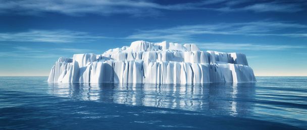 Onderwater weergave van ijsberg - Foto, afbeelding