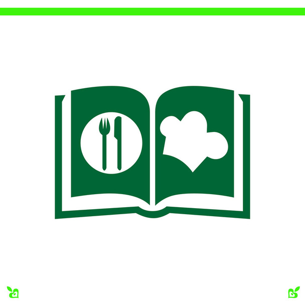 Libro de cocina icono
  - Vector, imagen