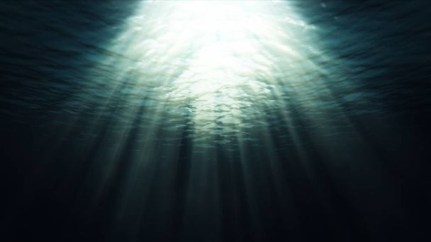 Fondo azul submarino en el mar - Foto, Imagen