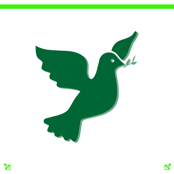 pájaro icono de paloma
 - Vector, imagen