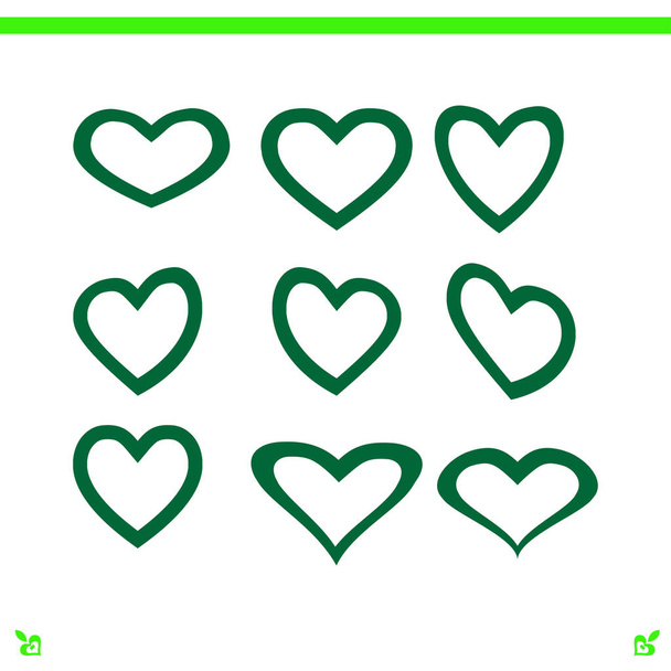 Hearts icon illustration - Vettoriali, immagini
