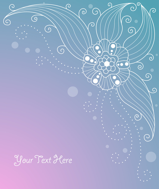 Cute floral background - Vector, afbeelding