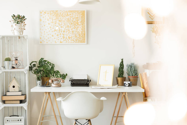 Writer's workspace in home - Foto, Imagen