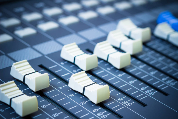 sound mixer fader, music background - Foto, immagini