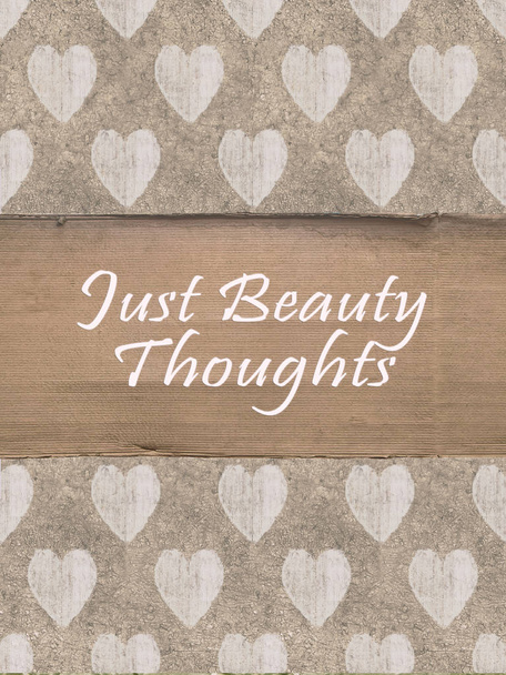 Shabby Chic Background with Letters Quote - Foto, afbeelding
